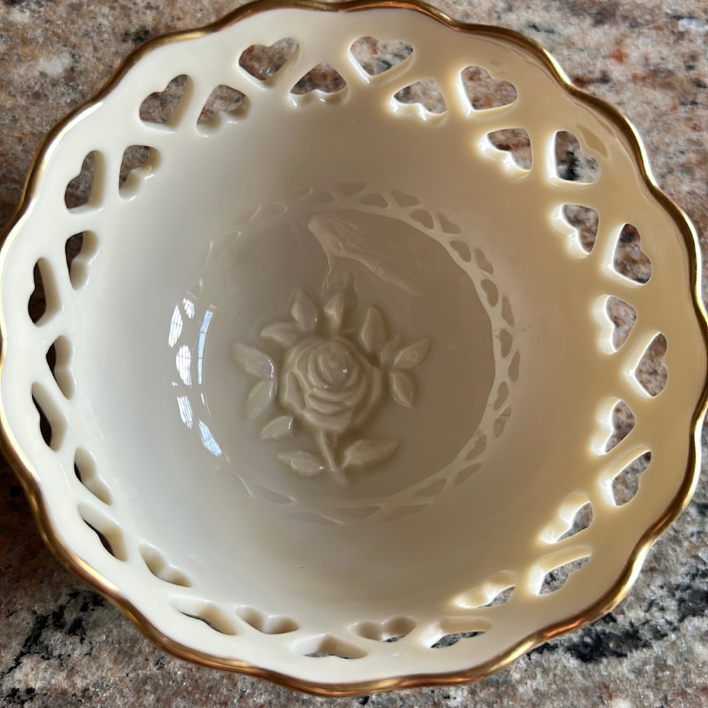 Small Lenox heart bowl